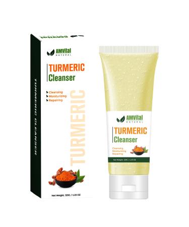 Turmeric Face Wash - Premium Turmeric Facial Cleanser for Radiant Skin - Gentle Tumeric Face Wash with Natural Ingredients - Deep Cleansing and Nourishing Daily Skincare Solution