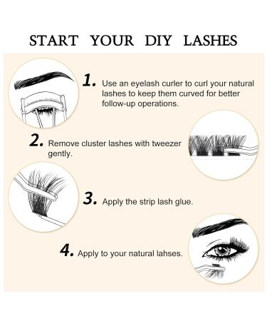 Buy Mega C Curl 8mm Individual Eyelash Clusters - DIY Extensions for Stunning Eye Makeup 1 Pack - Buy Online on GoSupps.com