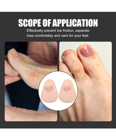 GLSTOY Insoles 4pcs - Supports Foot Alignment, Bunion Splint Pads, Toe Separators - Light Yellow 10.5x7x0 - Buy Online on GoSupps.com
