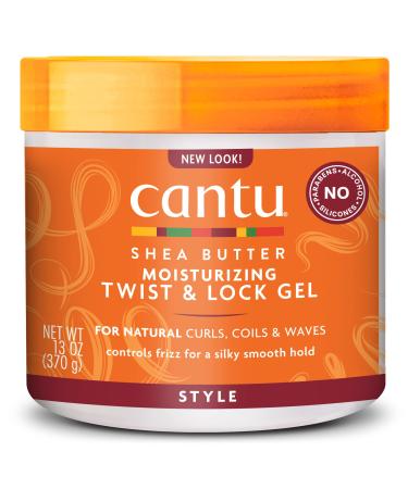 Cantu Moisturizing Twist & Lock Gel with Shea Butter for Natural Hair, 13 oz (Packaging May Vary) Shea Butter 13 Ounce (Pack of 1)
