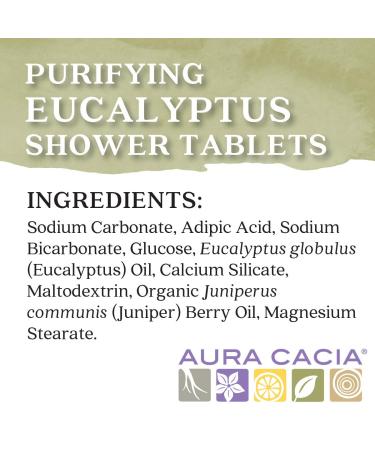 Aura Cacia Purifying Eucalyptus Shower Tablets - 3 Individually-Wrapped 1 oz. Tablets - Buy Online on GoSupps.com