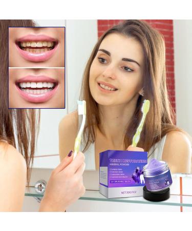 Powdered toothpaste 30 g whitening toothpaste powder for tooth restoration for freshness oral hygiene cleaning adults family morning and evening - Buy Online on GoSupps.com
