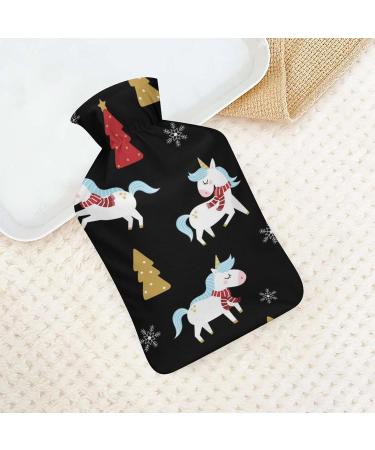 Buy White Unicorn Hot Water Bottle | Plush Cover Bed Warmer for Adults & Kids 26.5x15.3cm | International Shipping - Buy Online on GoSupps.com