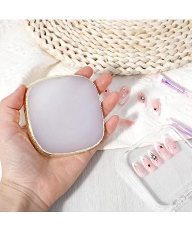  APLZGMG Resin nail polish mixing palette - Gold rim - Nail polish color mixing palette - DIY display board for gel nail makeup - Palette (square) - Buy Online on GoSupps.com