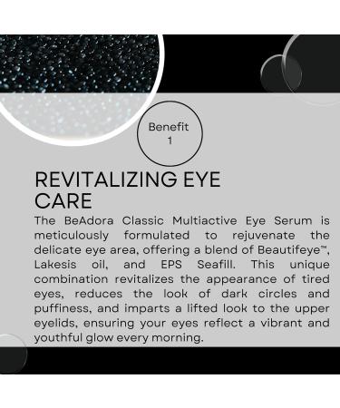 BODI BEAUTY BeAdora Classic Luxury Intense Multi-Active Eye Serum with Beautifeye Lacesis Hyaluronic Acid Snail Caviar | Skin & Face Care | Regenerating Eye Cream - Buy Online on GoSupps.com