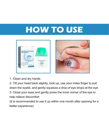 Eye Drop 15ml Dry Relief Eye Drop Dry Pain Tiredness Redness Protective Lubricating Eye Drop Lubricant Eye Drops Eye Artificial Tear Drop for Home Office Travel Business Trip - Buy Online on GoSupps.com