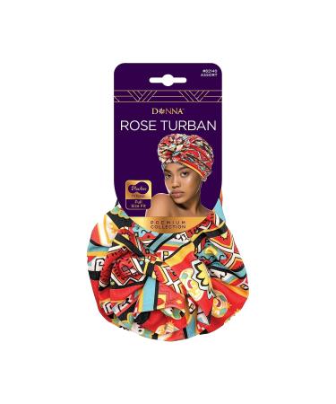 Orange Donna Rose Turban - Soft Spandex Day & Night Fashion Turban for Short or Long Hair - Buy Online on GoSupps.com