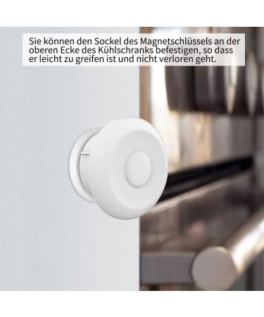 Norjews Baby Safety Magnetic Cabinet Lock - 10 Locks & 2 Keys Invisible Childproofing for Cabinets and Drawers No Drilling Required - Buy Online on GoSupps.com
