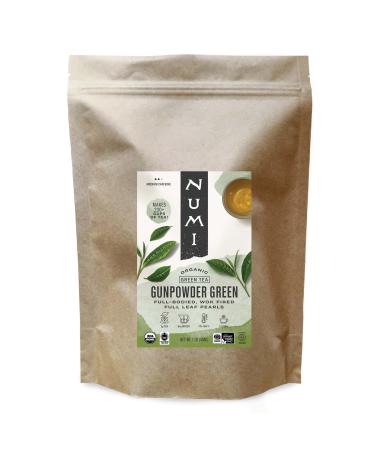 Numi Organic Tea Gunpowder Green, 16 Ounce Pouch, Loose Leaf Tea, 200+ Cups, Packaging May Vary