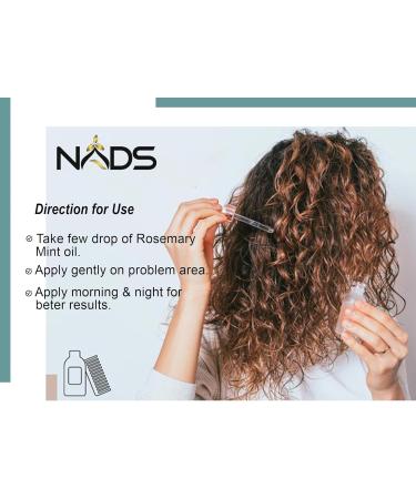 Rosemary Mint Oil for Hair Growth Diluted Rosemary Mint Oil Hair Stimulate Hair Growth Hair Loss Treatment By NADSNATURAL 50ml made in UK - Buy Online on GoSupps.com