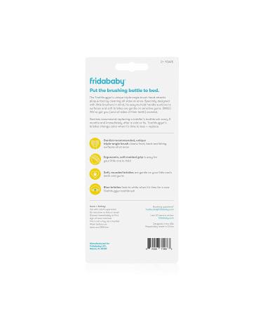 FridaBaby Toothhugger Training Toothbrush Set for Toddlers - 2 Pack (Yellow & Pink) - Perfect Oral Care - Buy Online on GoSupps.com