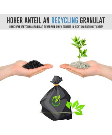 Eles Vida 240L Heavy-Duty Garbage Bags - XL Tearproof Black Waste Bags (10 per Roll) for Industrial Use - Buy Online on GoSupps.com