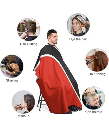 Trinidad and Tobago Flag Hair Cutting Cape Apron | Professional Salon Barber Apron with Snap Closure - International Shipping - Buy Online on GoSupps.com