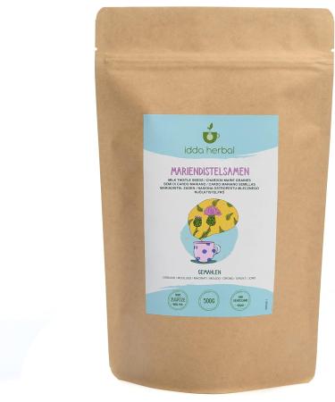 Buy 100% Natural Milk Thistle Seed Powder (500g) - Pure Vegan Supplement for Liver Health - Ground Milk Thistle Seeds - Buy Online on GoSupps.com