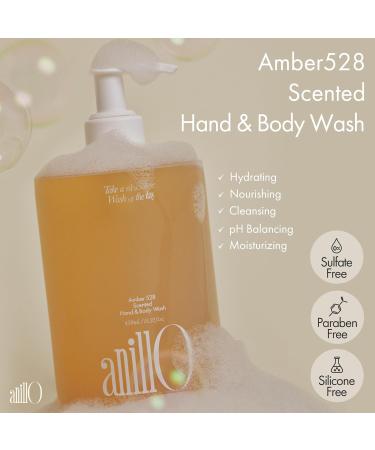 ANILLO Amber528 Hand & Body Care Set Scented Hand & Body Wash + Hand Cream Daily Body Care for All Skin Types Amino Acid Formula Vegan Body Care Paraben Free - Buy Online on GoSupps.com