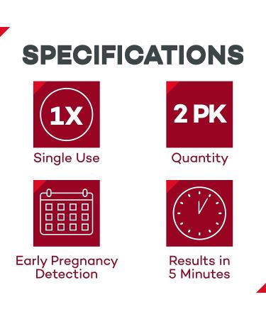 Dealmed Early Result Pregnancy Test Kit - 2 Tests/BX | Early Detection Pregnancy Test - Buy Online on GoSupps.com