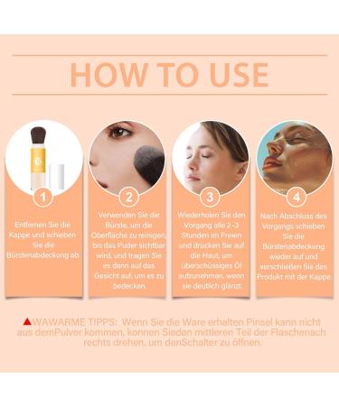 Clawrex Mineral Sunscreen Setting Powder SPF 35 sun protection scalp sun protection powder with brush oil control water resistant light and breathable mineral sun protection 2 - Buy Online on GoSupps.com