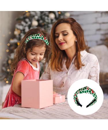Bohue 3 Pieces Christmas Headbands Holiday Knotted Head Bands Wide Knotted Headband Christmas Hair Accessories for Women - Buy Online on GoSupps.com
