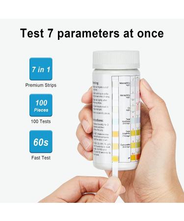 Luxbird Aquarium Test Strips Fish Tank Test Kit 100 Strips Fish Pack Tank Test Kit 7 in 1 Aquarium Test Strips - Buy Online on GoSupps.com