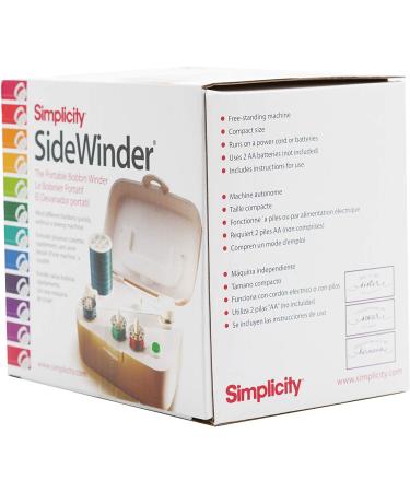 Simplicity 388175A Sidewinder Portable Bobbin Winder - 120V White - Buy Online on GoSupps.com