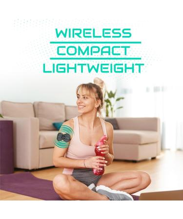 Pro 1000 Wireless Tens Unit - Portable Electric Muscle Stimulator for Pain Relief | Deep Tissue EMS Therapy Device - Mini Tens Massager for Back Neck Shoulder Leg Arm (2 Pads - Buy Online on GoSupps.com