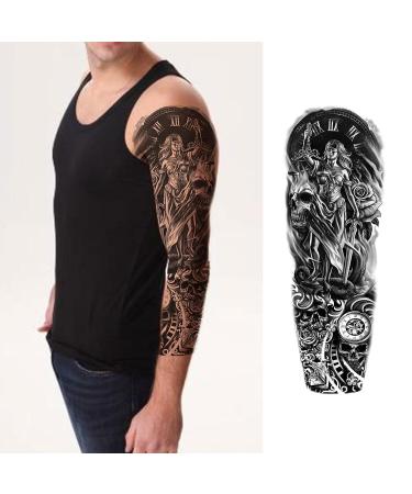 19Pcs Wolf Scorpion Full Arm Half Sleeve Fake Temporary Tattoo Sticker Set for Men - Buy Online on GoSupps.com