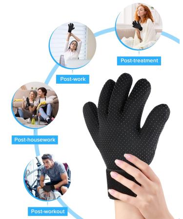 Luguiic Full Finger Arthritis Ice Glove - Touch Screen Hand Ice Pack for Carpal Tunnel, Arthritis & Neuropathy - Cold & Heat Therapy for Men & Women - Buy Online on GoSupps.com
