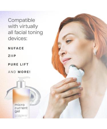 Maplefield Microcurrent Gel 8 oz - Leave-On Facial Conductive Gel for Skin Rejuvenation - Hydrates & Nourishes - Compatible with Most Toning Devices - Made in USA - Buy Online on GoSupps.com