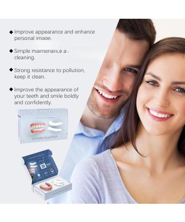 Rapid Smile Denture Reline Set - Upper and Lower Dentures Set Rapid Smile Moldable False Teeth Fast to Install Durable Fit 2025 Easy to Use - Buy Online on GoSupps.com