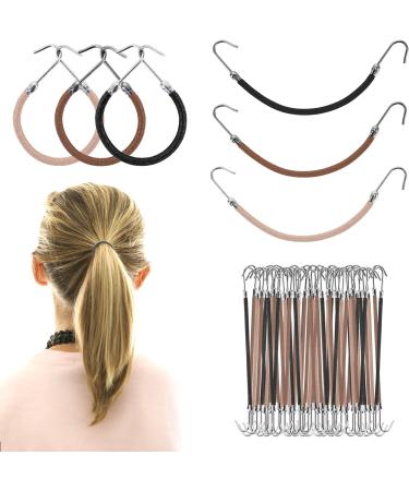 Sibba 15 Pieces Elastic Hook Hair Ties - Styling Ponytail Holder for All Hair Types - Buy Online on GoSupps.com
