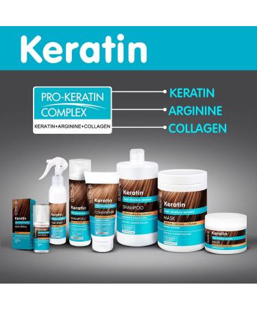 Dr. Sant Keratin Hair Oil Serum with Collagen and Argan - 50ml | Deep Regeneration, 0% Parabens & Mineral Oils - Buy Online on GoSupps.com