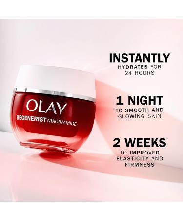 Olay Regenerist Niacinamide Night Cream Face Moisturiser Skincare with Niacinamide 99% Purity Antioxidant Vitamin E and Shea Butter. Anti Aging Skin Care: Renews Firms and Hydrates. 50ml - Buy Online on GoSupps.com