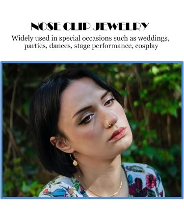 Shop Beaupretty 7pcs Non-Piercing Nose Rings - Elegant Copper Nose Jewelry for Women - Golden Heart Clip Nose Pins - Buy Online on GoSupps.com