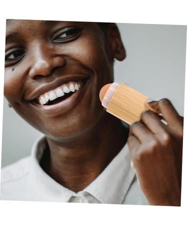 Oil Absorbing Roller Ball Makeup Brush | Small Foundation & Blush Brush for Women | Travel-Friendly Liquid Makeup Applicator - Buy Online on GoSupps.com