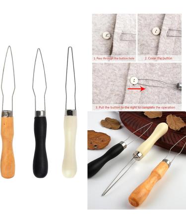 AJOIDR Button Hook Helper DIY Button Assist Fastener Zipper Pull Precision Button Positioning Tool for Easy Quick Buttoning - Buy Online on GoSupps.com