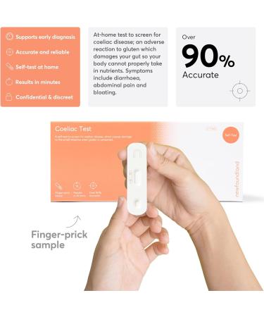 Newfoundland Coeliac Disease Test Kit - Gluten Sensitivity Detection - 99% Accurate Home Test for Gluten Allergy - Blood Sample Testing - CE Certified - 1pc Celiac Test Kit - Buy Online on GoSupps.com