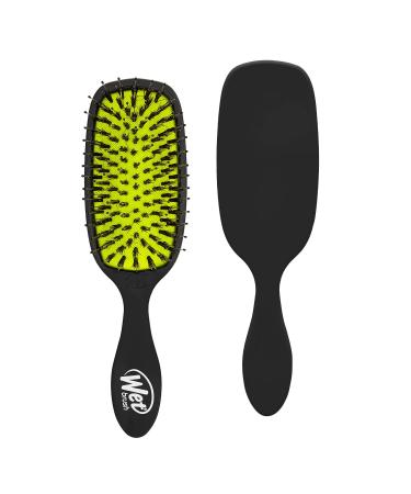 Wet Brush Shine Enhancer Paddle Hair Brush, Black - Hair Detangler Brush with Natural Boar Bristles Leave Hair Shiny And Smooth For All Hair Types - Pain-Free Detangling Brush For Women & Men - Buy Online on GoSupps.com