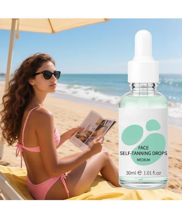  G n rique Sunless Tanning Drops Face Body Bronzer Fast Absorbing Formula Gradual Natural Glow Hydrating Self Tanner Lotion 30 ml Bottle for Summer Travel Indoor Outdoor Use - Buy Online on GoSupps.com
