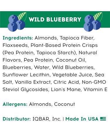 IQBAR Brain and Body Wild Blueberry Keto Protein Bars - 12-Count Energy Bars - Buy Online on GoSupps.com