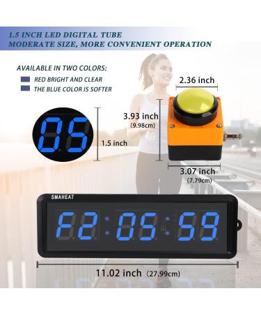 SMAHEAT Electronic Fitness Timer - 1.5 inch Six-Bit All-Blue Stopwatch for School, Exam, Home Exercise, Gym - Buy Now! - Buy Online on GoSupps.com