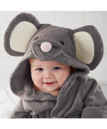 CuteOn Unisex Baby Kids Cartoon Animal Flannel Hooded Bathrobe Pajamas Nightwear 120 Mouse - Soft Adorable & Perfect for Kids - Buy Online on GoSupps.com