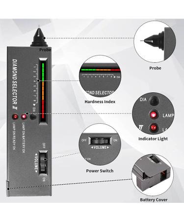 Professional Diamond Tester II - High Accuracy Portable Gemstone Testing Tool Set for Novice and Expert Jewelers - Buy Online on GoSupps.com