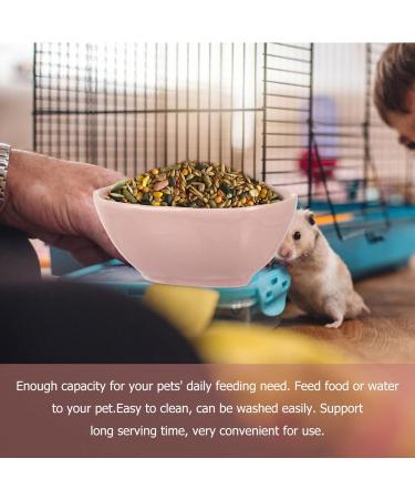 POPETPOP Ceramic Hamster Feeding Bowls Strawberry Pattern Hamster Food Bowl for Guinea Pig Rodent Rat Gerbil Cavy (random color) - Buy Online on GoSupps.com