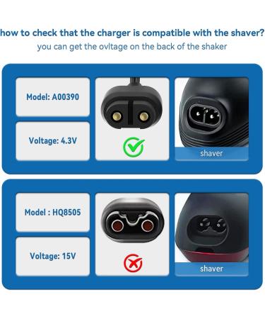 Buy OneBlade Charging Cable 4.3V for Philips QP2520 QP2620 MG3720 MG5730 BT3206 - International Shipping Available - Buy Online on GoSupps.com