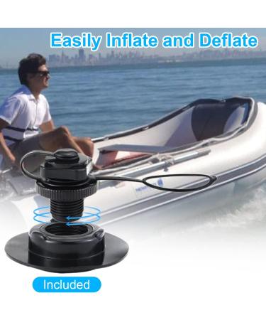 Inflatable Boat Air Valve Set | 2pcs Spiral Air Plugs | One-Way Inflation Replacement | Boston Valve for Boats, Kayaks, Rafts - Buy Online on GoSupps.com