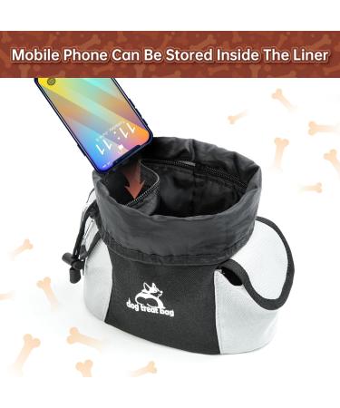 Bepilesto XL Black Dog Treat Pouch with Shoulder Straps - Ideal for Dog Walking & Training - Buy Online on GoSupps.com