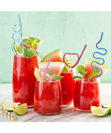30 Pcs Crazy Straws Reusable Silly Colorful Drinking Straws Creative Bar Straws Twirly Straws Colorful Fun Varied Twists Straws Loop Curly Swirly Straw for Kids Adults Birthday Wedding Cocktail Decor - Buy Online on GoSupps.com