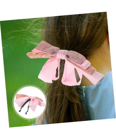Banana Clip Fishtail Holder French Clincher Combs Banana Bow Clip Bow Clip for Women Miss Plastic Curlers Hair - Buy Online on GoSupps.com