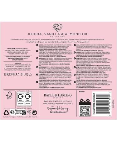 Baylis & Harding Jojoba Vanilla & Almond Oil Luxury Hand Treats Gift Set - Vegan Friendly - Buy Online on GoSupps.com