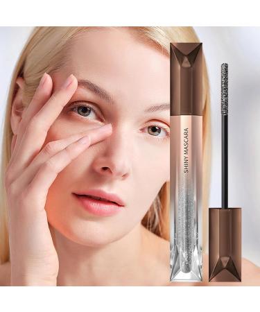 Glitter mascara for eyelashes glitter mascara smudge-proof lengthening and volumizing mascara - Eyelash cosmetics waterproof makeup mascara lift curling multi-eye makeup - Buy Online on GoSupps.com